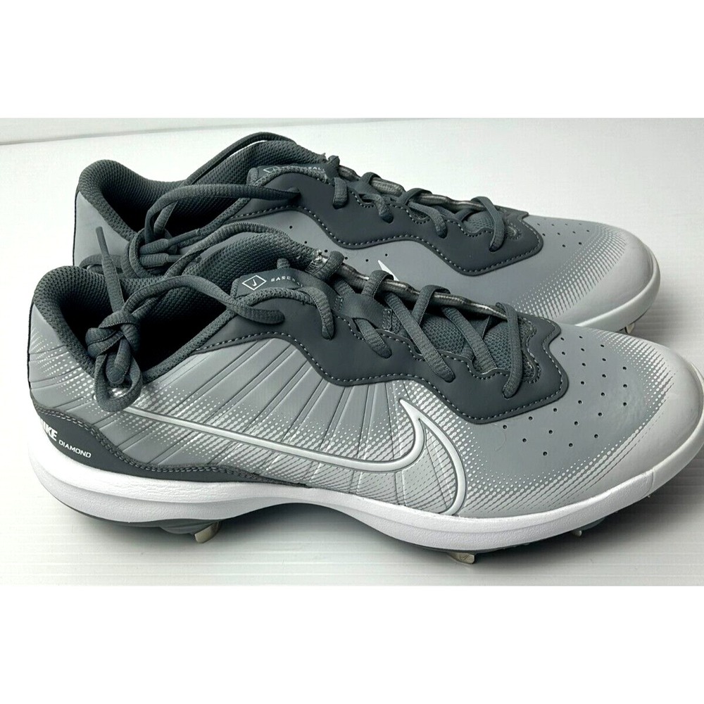 Nike Alpha Huarache Elite 4 Low White Wolf Grey DJ6521-012 Men's Size 10 New